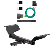 2018 GMC Terrain Excluding diesel Curt 1-1/4", Class 2 Trailer Tow Hitch + 4-flat Wiring Kit 12201