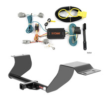2011 - 2013 Ford Fiesta Hatchback Curt 1-1/4", Class 1 Trailer Tow Hitch + 4-flat Wiring Kit 11067