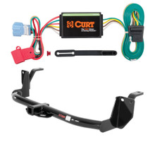 2010 - 2011 Honda Accord Crosstour Curt 1-1/4", Class 1 Trailer Tow Hitch + 4-flat Wiring Kit 11002
