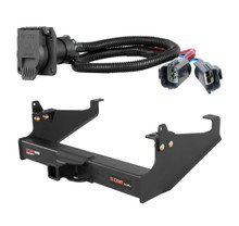 2020 - 2024 Ford F-650 Cab & chassis with 34" frame width (O.D.) Curt 2", Class 5 Trailer Tow Hitch + 7-way Wiring Kit 15445
