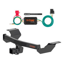 17 - 25 Honda CR-V Curt 2", Class 3 Trailer Tow Hitch + 4-flat Wiring Kit 13397