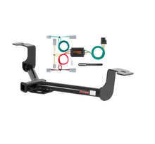 11 - 12 Honda Accord Coupe Curt 1-1/4", Class 1 Trailer Tow Hitch + 4-flat Wiring Kit 11496