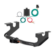 2018 - 2026 Alfa Romeo Stelvio Excluding Quadrifoglio Curt 2", Class 3 Trailer Tow Hitch + 4-flat Wiring Kit 13391