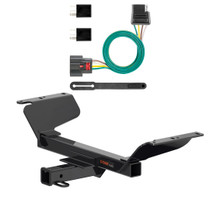 2018 GMC Terrain Excluding diesel Curt 2", Class 3 Trailer Tow Hitch + 4-flat Wiring Kit 13439