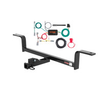 01 - 05 Honda Civic Sedan Curt 1-1/4", Class 1 Trailer Tow Hitch + 4-flat Wiring Kit 11204