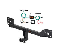 16 - 18 Ford Focus Hatchback, RS Curt 1-1/4", Class 1 Trailer Tow Hitch + 4-flat Wiring Kit 11489