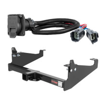 2020 - 2026 Ford F-650 Cab & chassis with 34" frame width (O.D.) Curt 2", Class 4 Trailer Tow Hitch + 7-way Wiring Kit 14048