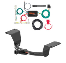2017 - 2018 Honda Civic Hatchback, excluding Sport and Type R Curt 1-1/4", Class 1 Trailer Tow Hitch + 4-flat Wiring Kit 11463