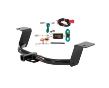 13 - 15 Honda Accord Sedan w/ LED Tailights Curt 1-1/4", Class 1 Trailer Tow Hitch + 4-flat Wiring Kit 11681