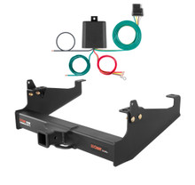 2000 - 2026 Ford F-650 Cab & chassis with 34" frame width (O.D.) Curt 2-1/2", Class 5 Trailer Tow Hitch + 4-flat Wiring Kit 15845
