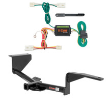 2013 - 2017 Hyundai Accent Hatchback Curt 1-1/4", Class 1 Trailer Tow Hitch + 4-flat Wiring Kit 11250
