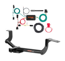 2015 - 2020 Honda Fit Curt 1-1/4", Class 1 Trailer Tow Hitch + 4-flat Wiring Kit 11406
