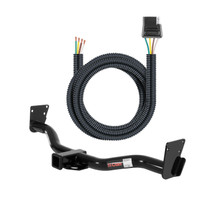 1995 - 2004 GMC Jimmy Down size Curt 2", Class 3 Trailer Tow Hitch + 4-flat Wiring Kit 13300