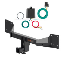 2018 - 2025 Audi Q5 Curt 2", Class 3 Trailer Tow Hitch + 4-flat Wiring Kit 13499