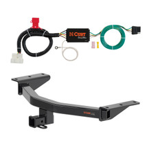 2019 - 2025 Honda Passport Curt 2", Class 3 Trailer Tow Hitch + 4-flat Wiring Kit 13421