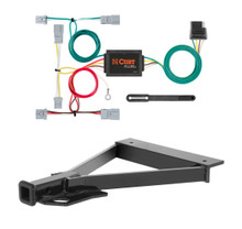 2007 - 2008 Honda Fit Curt 1-1/4", Class 1 Trailer Tow Hitch + 4-flat Wiring Kit 11058