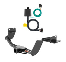 2019 - 2020 Hyundai Santa Fe Curt 2", Class 3 Trailer Tow Hitch + 4-flat Wiring Kit 13195