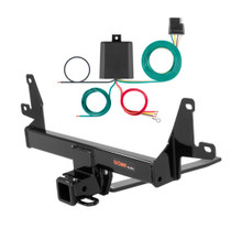 2013 - 2015 BMW X1 With panoramic sunroof only Curt 2", Class 3 Trailer Tow Hitch + 4-flat Wiring Kit 13140