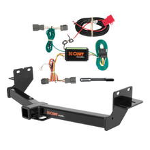 13 - 18 Hyundai Santa Fe Curt 2", Class 3 Trailer Tow Hitch + 4-flat Wiring Kit 13153-3