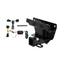 06 - 10 Jeep Commander Excluding Rocky Mountain Edition Curt 2", Class 3 Trailer Tow Hitch + 4-flat Wiring Kit 13414-1