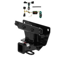 2006 - 2010 Jeep Commander Excluding Rocky Mountain Edition Curt 2", Class 3 Trailer Tow Hitch + 4-flat Wiring Kit 13414-1