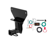 2014 Infiniti Q60 Coupe Curt 1-1/4", Class 1 Trailer Tow Hitch + 4-flat Wiring Kit 11493