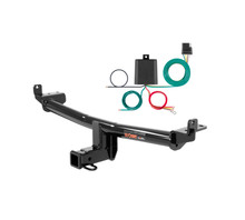15 - 18 Audi Q3 Quattro Curt 2", Class 3 Trailer Tow Hitch + 4-flat Wiring Kit 13238
