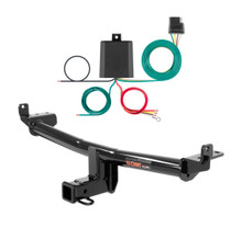 2015 - 2018 Audi Q3 Quattro Curt 2", Class 3 Trailer Tow Hitch + 4-flat Wiring Kit 13238