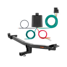 15 - 18 Audi Q3 Curt 1-1/4", Class 2 Trailer Tow Hitch + 4-flat Wiring Kit 12148