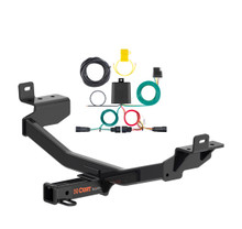 2019 - 2023 Jeep Cherokee Curt 2", Class 3 Trailer Tow Hitch + 4-flat Wiring Kit 13395