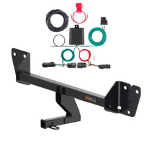 2020 - 2026 Buick Encore GX Excluding hands free liftgate & With LED taillights Curt 1-1/4", Class 1 Trailer Tow Hitch + 4-flat Wiring Kit 11612-1