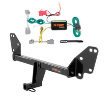 2014 - 2019 Cadillac CTS Sedan Curt 1-1/4", Class 1 Trailer Tow Hitch + 4-flat Wiring Kit 11900