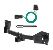 2020 - 2025 Cadillac XT6 Curt 2", Class 3 Trailer Tow Hitch + 4-flat Wiring Kit 13482