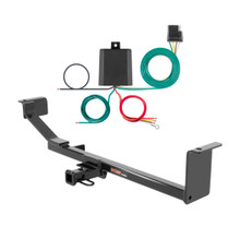 2013 - 2015 Chevrolet Spark Without ground effects Curt 1-1/4", Class 1 Trailer Tow Hitch + 4-flat Wiring Kit 11334