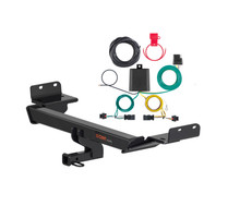22 - 23 Jeep Compass Curt 1-1/4", Class 2 Trailer Tow Hitch + 4-flat Wiring Kit 12174