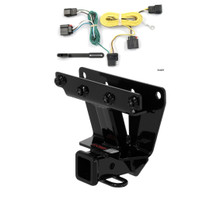 2007 - 2010 Jeep Grand Cherokee Excluding SRT8 Curt 2", Class 3 Trailer Tow Hitch + 4-flat Wiring Kit 13251