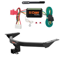 2014 - 2020 Acura MDX Curt 2", Class 3 Trailer Tow Hitch + 4-flat Wiring Kit 13146