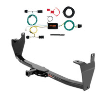 2015 - 2023 Jeep Renegade Curt 1-1/4", Class 2 Trailer Tow Hitch + 4-flat Wiring Kit 12142