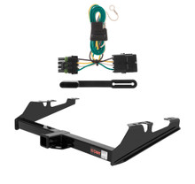 1988 - 2000 Chevrolet C2500 Excluding with dual exhaust, 10" step bumper or cab & chassis Curt 2", Class 3 Trailer Tow Hitch + 4-flat Wiring Kit 13082
