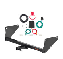 2021 - 2024 Toyota RAV4 Prime Curt 1-1/4", Class 2 Trailer Tow Hitch + 4-flat Wiring Kit 12200