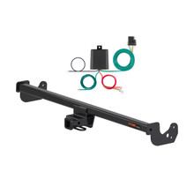 16 - 19 Toyota Yaris Hatchback Curt 1-1/4", Class 1 Trailer Tow Hitch + 4-flat Wiring Kit 11480