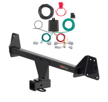 2022 - 2026 Toyota Corolla Cross Without LED Tailights Curt 2", Class 1 Trailer Tow Hitch + 4-flat Wiring Kit 11637