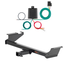 2009 - 2014 Volkswagen Routan Curt 2", Class 3 Trailer Tow Hitch + 4-flat Wiring Kit 13364