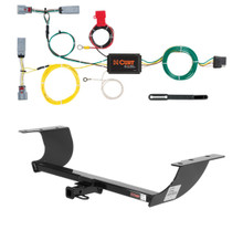 2015 - 2017 Chrysler 300C Curt 1-1/4", Class 2 Trailer Tow Hitch + 4-flat Wiring Kit 12064