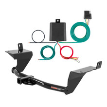 2015 Volkswagen Golf Sportwagen TDI, excluding TSI Curt 1-1/4", Class 1 Trailer Tow Hitch + 4-flat Wiring Kit 11411