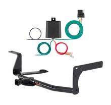 2010 - 2014 Volkswagen Golf Wagon (Canada only), excluding diesel Curt 1-1/4", Class 1 Trailer Tow Hitch + 4-flat Wiring Kit 11474