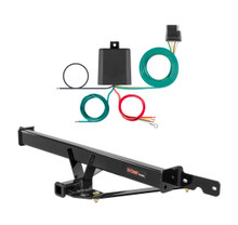 2015 Volkswagen Jetta Sedan, TDI Curt 1-1/4", Class 1 Trailer Tow Hitch + 4-flat Wiring Kit 11410