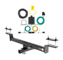 2012 - 2015 Volkswagen Passat Sedan, excluding hands free trunk Curt 1-1/4", Class 1 Trailer Tow Hitch + 4-flat Wiring Kit 11234