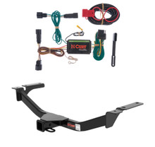 2011 - 2014 Ford Edge Fits beneath factory 1-1/4" receiver hitch Curt 2", Class 3 Trailer Tow Hitch + 4-flat Wiring Kit 13067