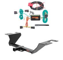 2014 - 2015 Chevrolet Cruze Sedan, diesel Curt 1-1/4", Class 1 Trailer Tow Hitch + 4-flat Wiring Kit 11371